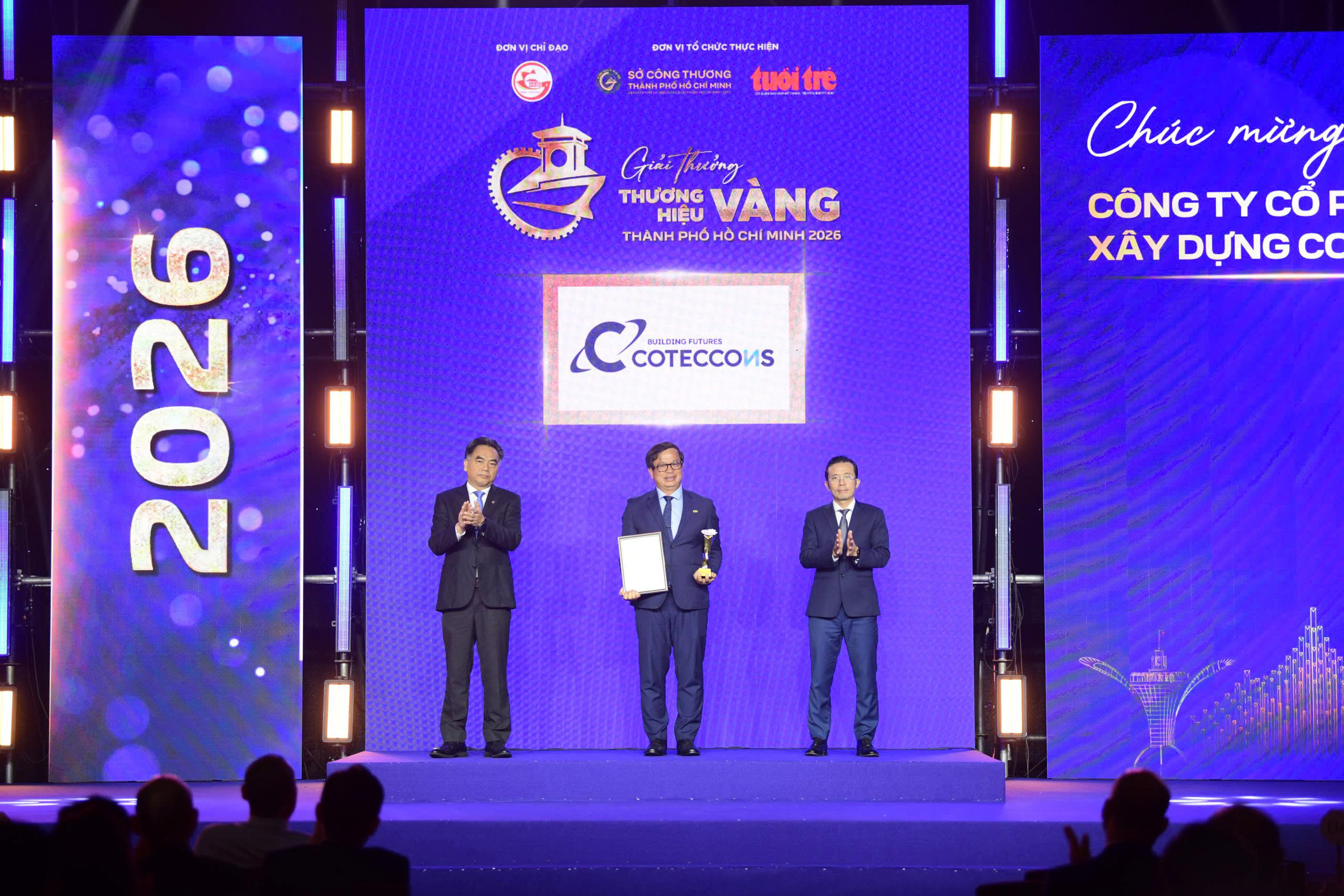 COTECCONS RECEIVES THE THƯƠNG HIỆU VÀNG TP.HCM 2026 AWARD: RECOGNIZED THROUGH COMMUNITY TRUST